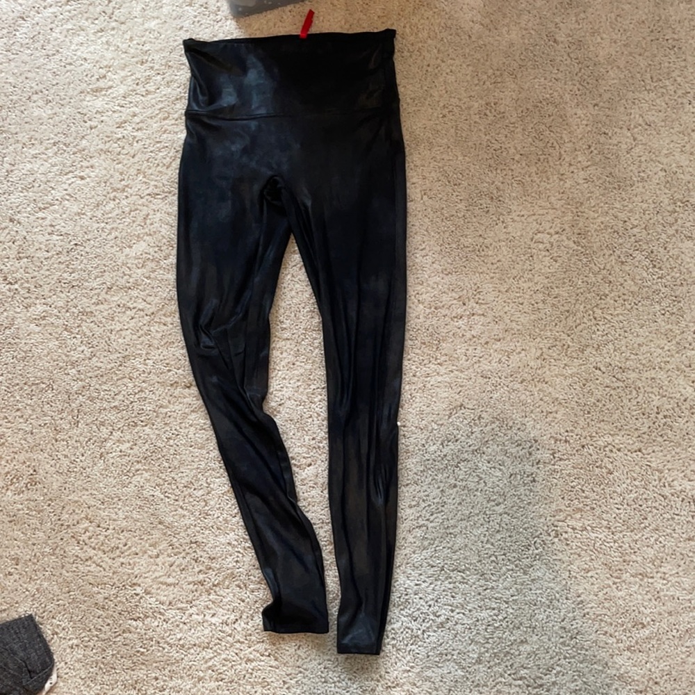 Spank Faux Leather Leggings